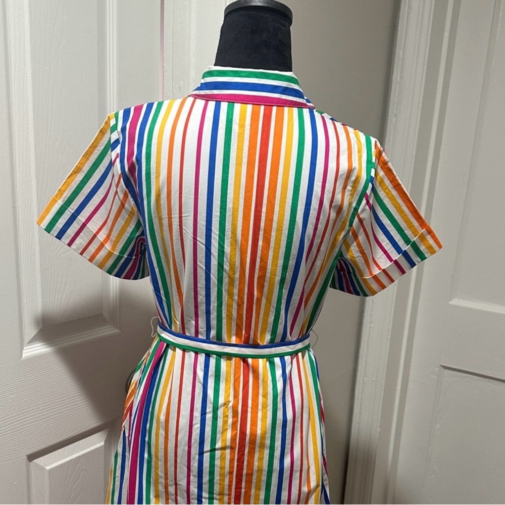 Christopher John Rogers Striped Shirt Dress - Picture 8 of 12